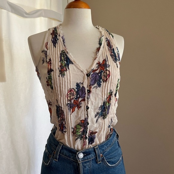 Maeve Anthropologie Floral Top - Picture 1 of 8